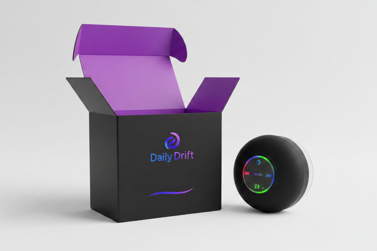 Daily Drift Speaker Packaging — No Text